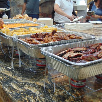 Smokin Woods BBQ Catering - All of the food got inhaled pretty quickly, but the Mac & Cheese was a crowd favorite. Also had the ribs, chicken, orzo pasta salad and corn - Caterers Near Me Smokin Woods BBQ Catering - All of the food got inhaled pretty quickly, but the Mac & Cheese was a crowd favorite. Also had the ribs, chicken, orzo pasta salad and corn - Caterers Near Me