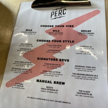 PERC Coffee - Fall 2021 Menu - Coffee & Tea Near Me - Savannah, Georgia PERC Coffee - Fall 2021 Menu - Coffee & Tea Near Me - Savannah, Georgia