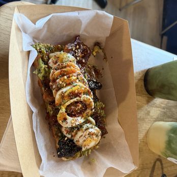 Cafe Frida - Delicious hot honey avocado toast - Coffee & Tea Near Me - Garland, Texas