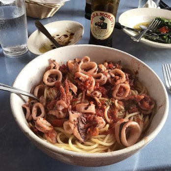 Edo's Squid - Squid Napoletana w/ spaghetti - Italian Near Me - Richmond, Virginia