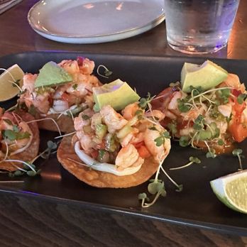 Wild Rose Eatery and Bar - Shrimp tostada - Cocktail Bars Near Me - Campbell, California Wild Rose Eatery and Bar - Shrimp tostada - Cocktail Bars Near Me - Campbell, California