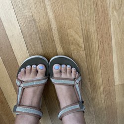 Nails by Noemi - Spa pedicure with dazzle dry non toxic polish