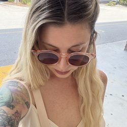 Theaology Salon & Day Spa - Root grow out before darker hair transformation, but also a soft blend that gave me a bit of leeway on root touch ups (by Zac)