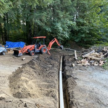 Warr Construction - 8" Drain pipe for road drainage - Excavation Services Near Me - Olympia, Washington