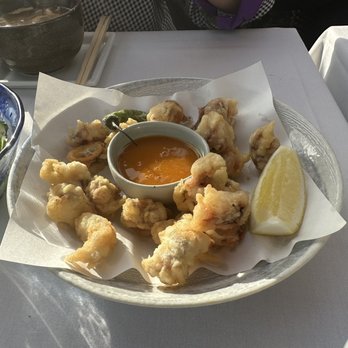Bluefin - squid tempura with a thick, sweet mango sauce (not needed). - Sushi Bars Near Me - Newport Coast, California