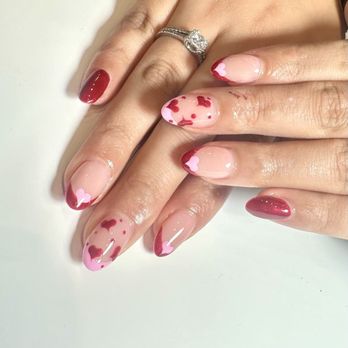 Top Solar Nails - Valentines set - Nail Salons Near Me - Tualatin, Oregon