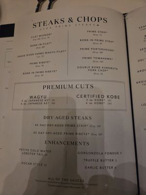 Menu photo 2 Del Frisco's Double Eagle Steakhouse New York, NY Menu photo 2 Del Frisco's Double Eagle Steakhouse New York, NY