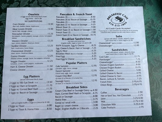 Menu photo 4 Breakfast Cafe Ocean City, MD
