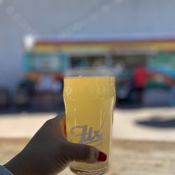 Flx Biergarten - More clear picture of belching beaver seltzer 5.5