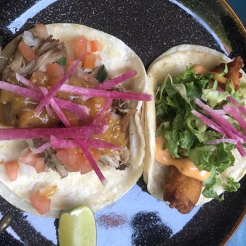 Bar Basic - Pescado Fish Taco (1pc), Pork Carnitas Taco (1pc) - New American Near Me - Brooklyn, New York