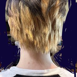 Neon Tiger Salon - My hair after the second cut from Mel