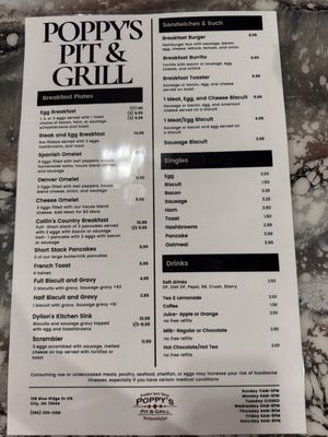 Menu photo 1 Poppy's Pit & Grill Elk City, OK Menu photo 1 Poppy's Pit & Grill Elk City, OK
