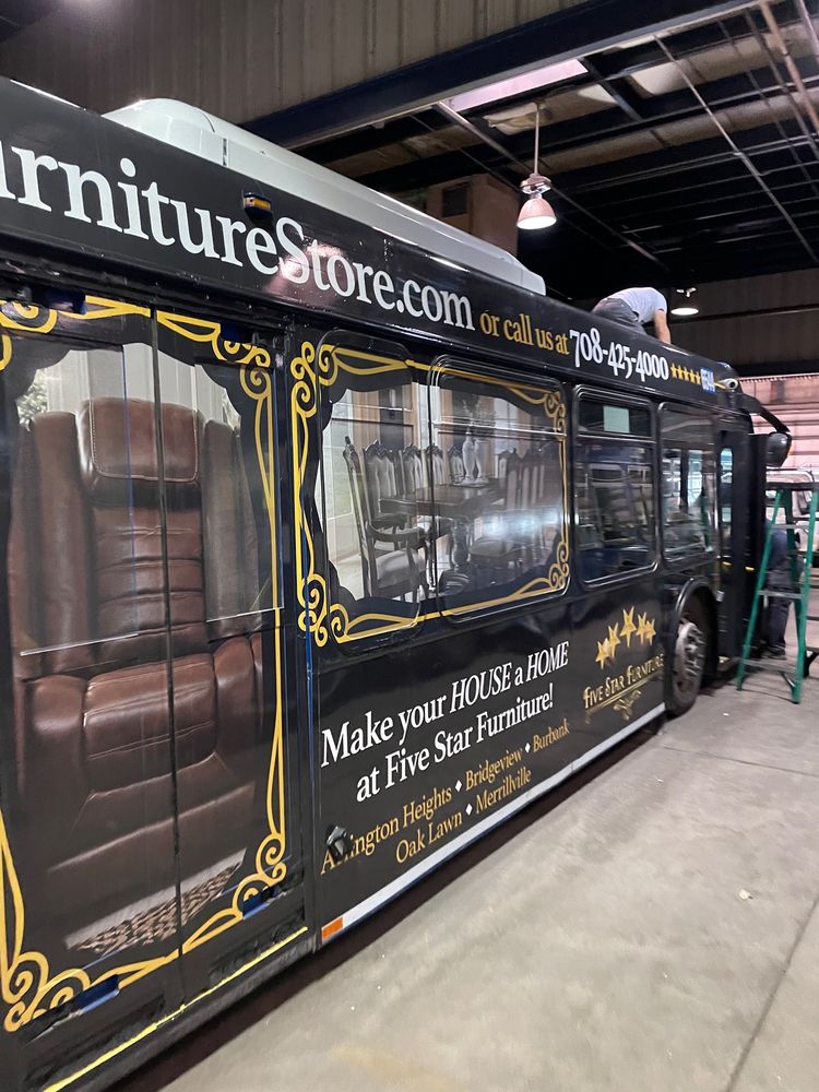 Custom Km Graphic The Decal Lettering Fleet Expert - bus wrap - Signmaking Near Me - Evergreen Park, Illinois