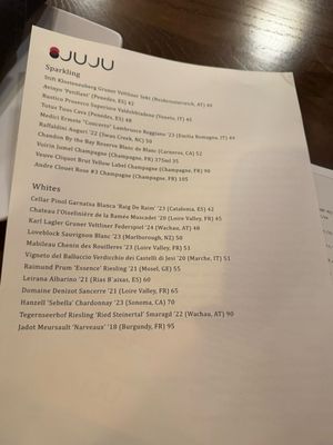 Menu photo 3 Juju Durham, NC