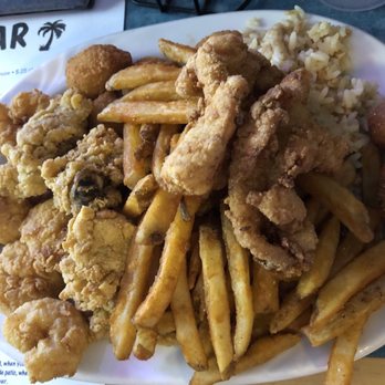 Capitol Oyster Bar - Fried Combination Plate...a lot of brown! - New American Near Me - Montgomery, Alabama Capitol Oyster Bar - Fried Combination Plate...a lot of brown! - New American Near Me - Montgomery, Alabama