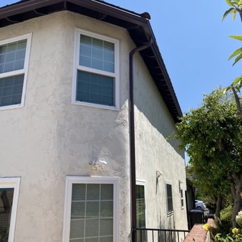 Anaheim Rain Gutter - Back patio, 2 story - Gutter Services Near Me