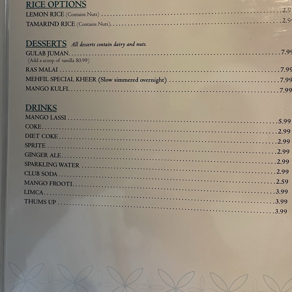 Mehfil - Drinks menu - Indian Near Me - Asheville, North Carolina Mehfil - Drinks menu - Indian Near Me - Asheville, North Carolina