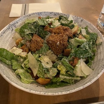 Night Shift Kitchen and Tap  - Caesar salad with crispy chicken add on - Beer Bar Near Me - Natick, Massachusetts
