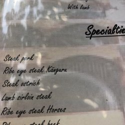 Restaurant Spycher - This was the most interesting part of the menu for me. Something rarely seen in pizzerias in my hometown.