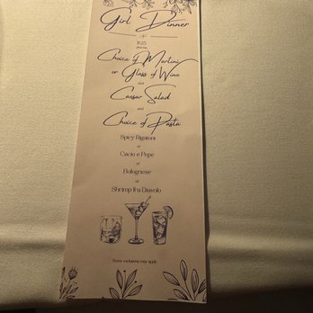 Bistecca - Girl, dinner menu - Italian Near Me - Las Vegas, Nevada
