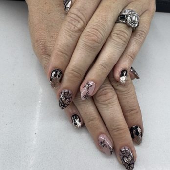 Ocean Nails & Spa - Hand painted Halloween nails - Nail Salons Near Me - San Luis Obispo, California