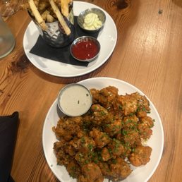 Truffle Fries and Peri Peri Cauliflower