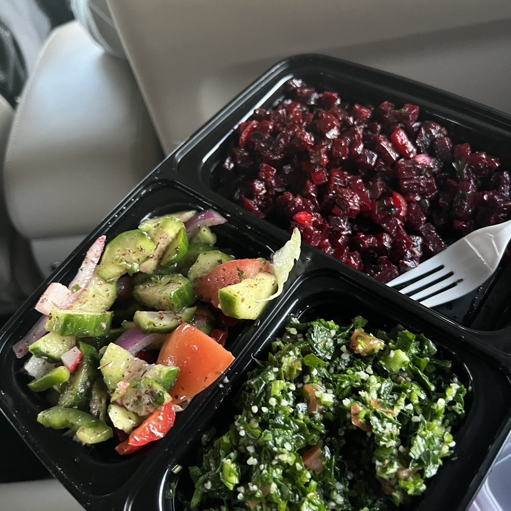 Fadi's - 3 sides- Lebanese salad, beet salad, tabbouleh salad - Mediterranean Near Me - Houston, Texas Fadi's - 3 sides- Lebanese salad, beet salad, tabbouleh salad - Mediterranean Near Me - Houston, Texas