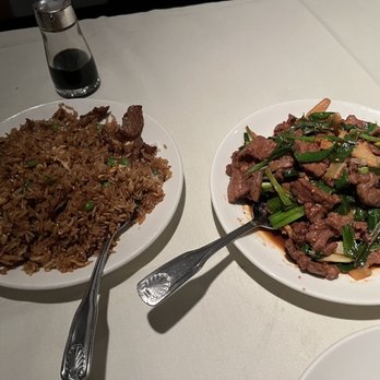 Panda Inn - Beef fried rice and mongolian beef - Chinese Near Me - La Palma, California