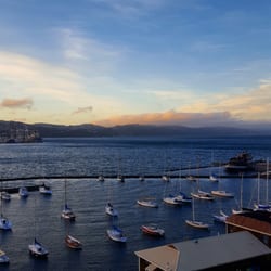 Copthorne Hotel Wellington Oriental Bay - View from the 7th floor, winter sunset