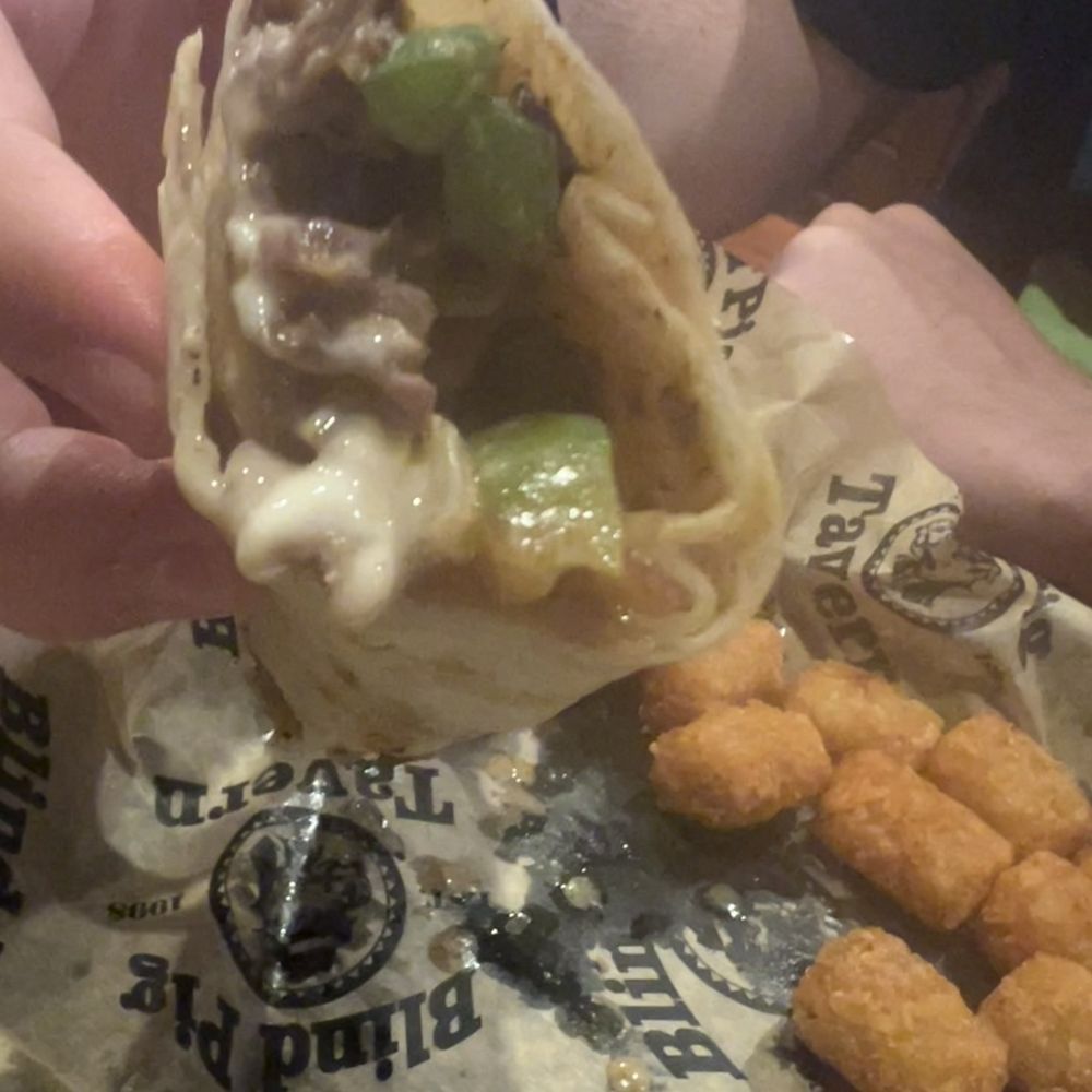 Philly wrap with bacon
