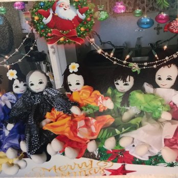 Fabric Mart - Proud to sew all these dollies for Christmas 2021. They represent all the 8 Hawaiian Islands and made with Love, Yolaine - Fabric Stores Near Me - Honolulu, Hawaii