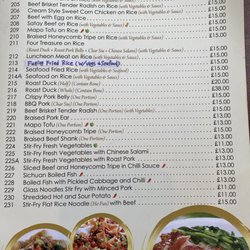 Tin Tin - Menu