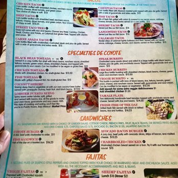 Coyote Grill - COYOTE GRILL, Laguna Beach, CA!  (1/26/2019  Menu) - Mexican Near Me - Laguna Beach, California