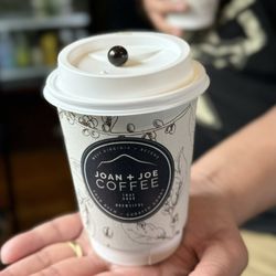 Joan + Joe Coffee - The little chocolate covered coffee bean was scrumptious.