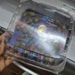 Melted fruit candy