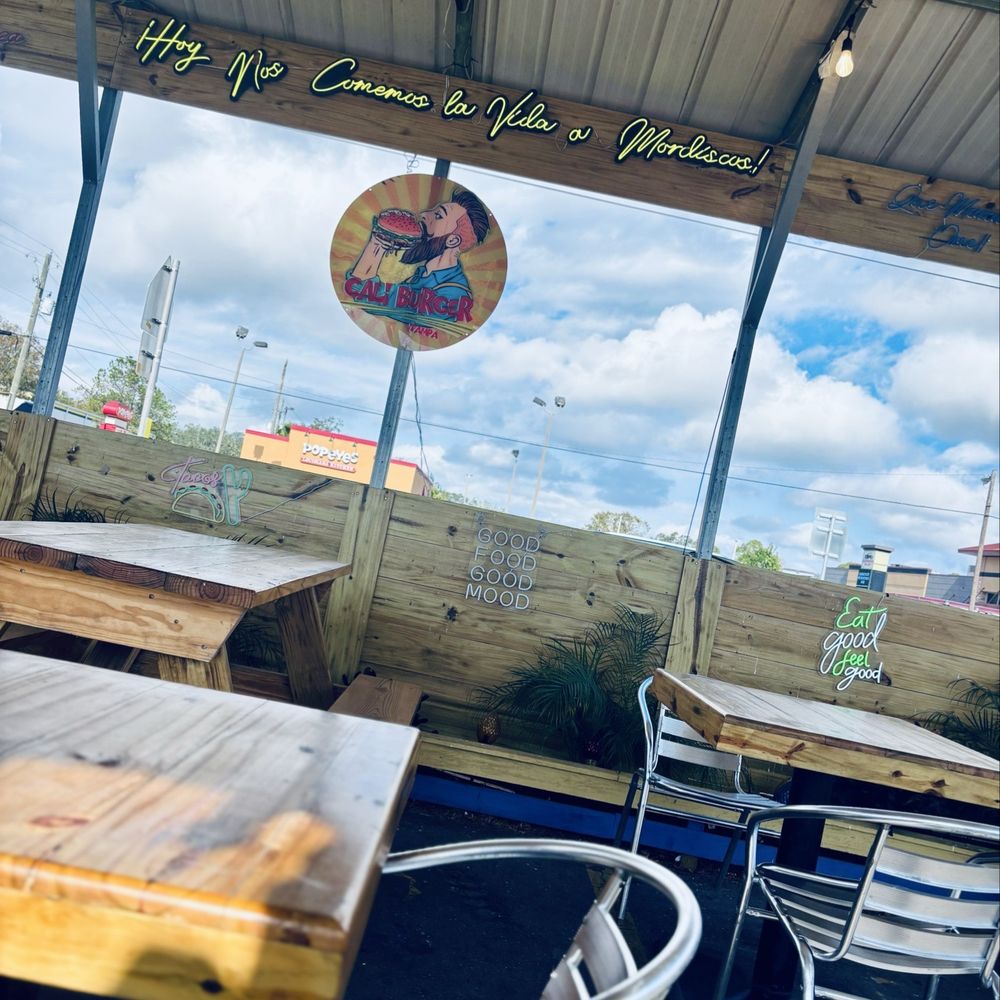 Cali Burger - Shaded Dining - Food Trucks Near Me - Tampa, Florida Cali Burger - Shaded Dining - Food Trucks Near Me - Tampa, Florida