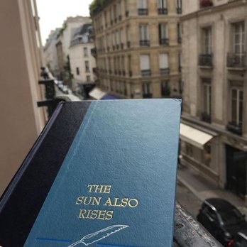 Hôtel d'Angleterre - It just seemed fitting to read some Hemingway on our d'Angleterre balcony! - Hotels Near Me - Paris, 75
