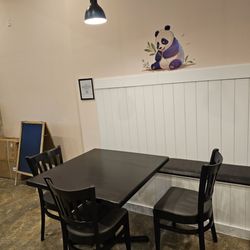 Panda Boba - One of the table set-up and the place where I sat to enjoy my drink.