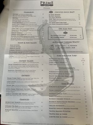 Menu photo 4 Prime Cincinnati Cincinnati, OH