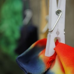 Cotton Kitsune - Textile workshop- Sabada; African technique involving hand pleating.