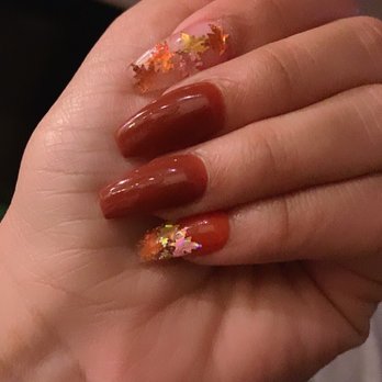 Nail Lounge and Spa - Thanksgiving nails!!! Freshly laid. - Day Spas Near Me - Hurst, Texas