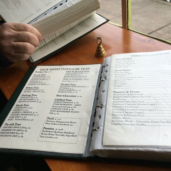 Dobrá Tea - The menu (book!) - Bakeries Near Me - Ashland, Oregon Dobrá Tea - The menu (book!) - Bakeries Near Me - Ashland, Oregon