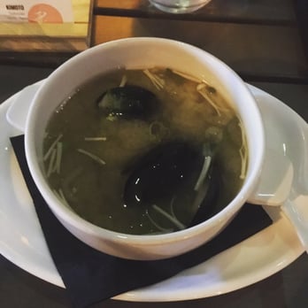 Miku - Miso soup with mussels! Very tasty. $7 - Japanese Near Me - Toronto, Ontario