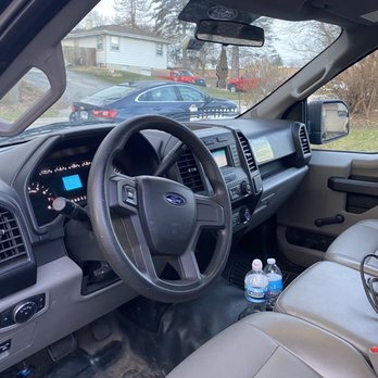 Menards - Cab of the F-150 rental truck - Building Supplies Near Me - Elgin, Illinois