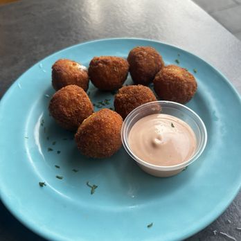 El Refrán - Mushroom croquettes. Very flavorful. creamy inside and crispy outside. It's amazingly Delicious ...if you like mushrooms, you must try this - Puerto Rican Near Me - San Juan, Puerto Rico El Refrán - Mushroom croquettes. Very flavorful. creamy inside and crispy outside. It's amazingly Delicious ...if you like mushrooms, you must try this - Puerto Rican Near Me - San Juan, Puerto Rico
