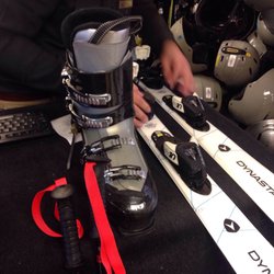 Charter Sports Ski & Snowboard Rentals - The Christie Lodge - Getting ready!
