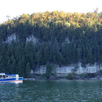 Shoreline Boat Tours - Some of the huge cliffs on our Coastline, Cliffs and Caves Cruise. - Boat Charters Near Me - Baileys Harbor, Wisconsin Shoreline Boat Tours - Some of the huge cliffs on our Coastline, Cliffs and Caves Cruise. - Boat Charters Near Me - Baileys Harbor, Wisconsin