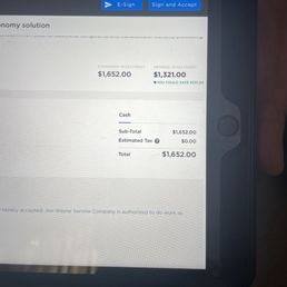 Price from estimate that I wasn't allowed to have. Only was allowed to take a photo of the price. Price from estimate that I wasn't allowed to have. Only was allowed to take a photo of the price.