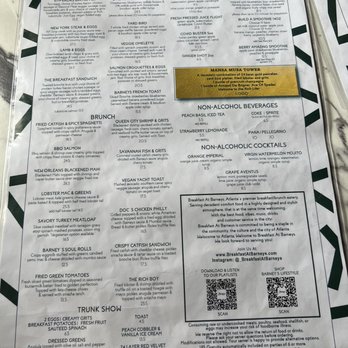 Breakfast At Barneys - Menu - Breakfast & Brunch Near Me - Atlanta, Georgia