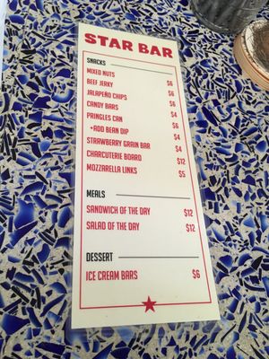 Menu photo 1 Star Bar Austin, TX